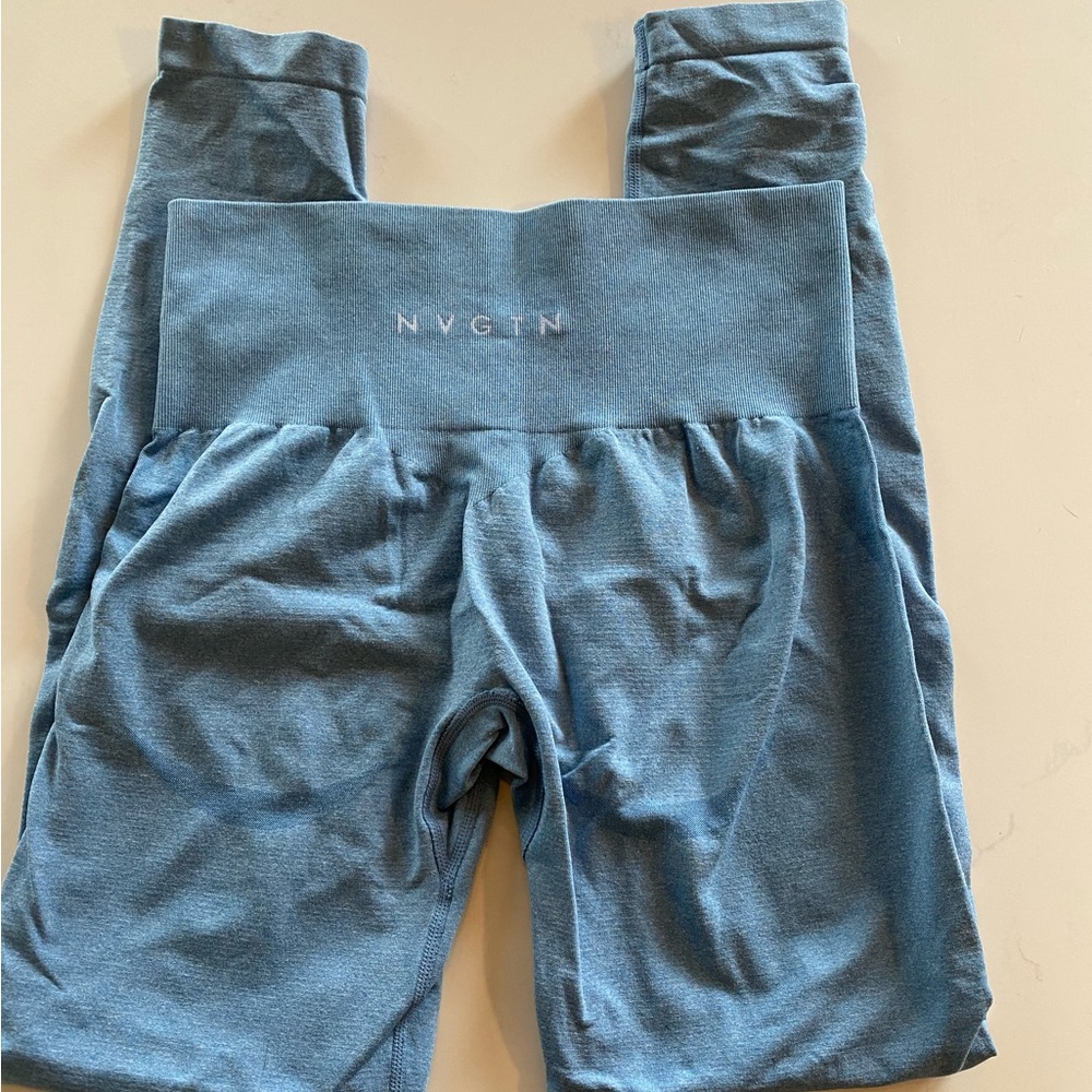 Blue NVGTN seamless leggings